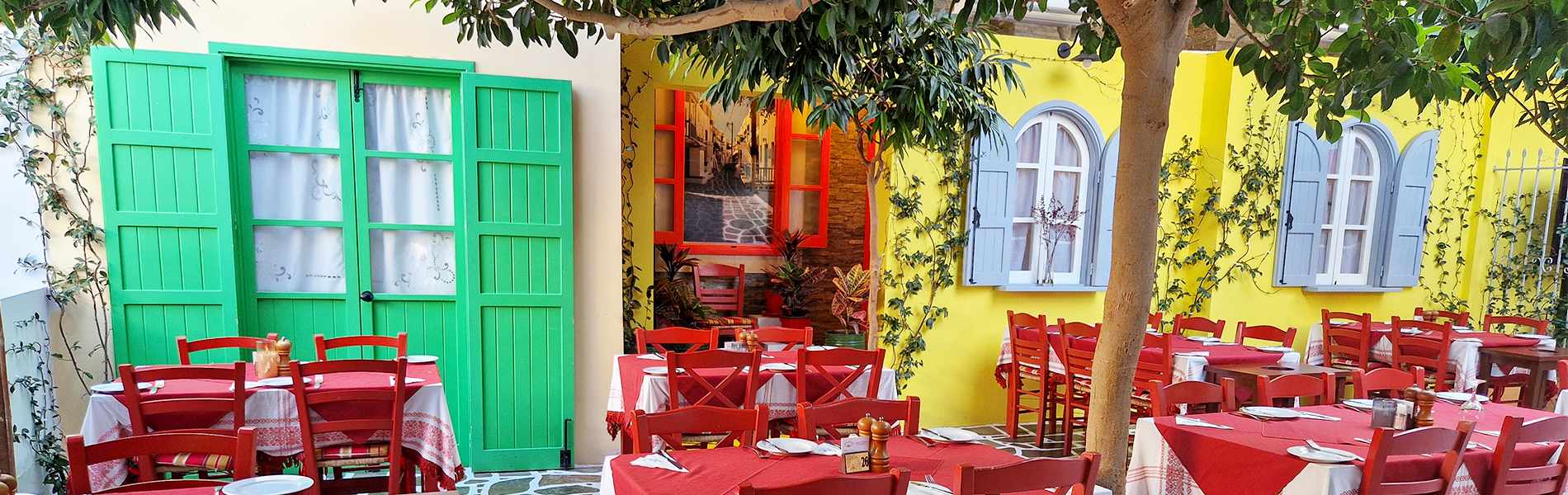 Cypriot cuisine and fresh fish in the most colourful courtyard